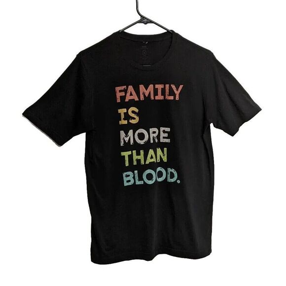 Sevenly "Family is more than Blood" T-shirt Unisex Medium Novelty Tee Black M - Picture 1 of 4